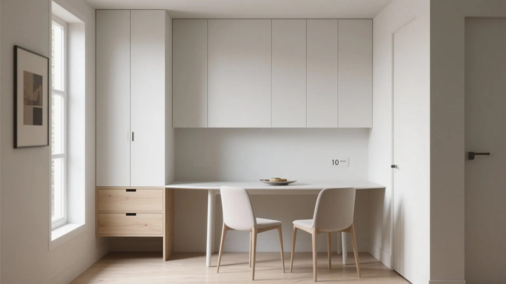 Minimalist dining storage