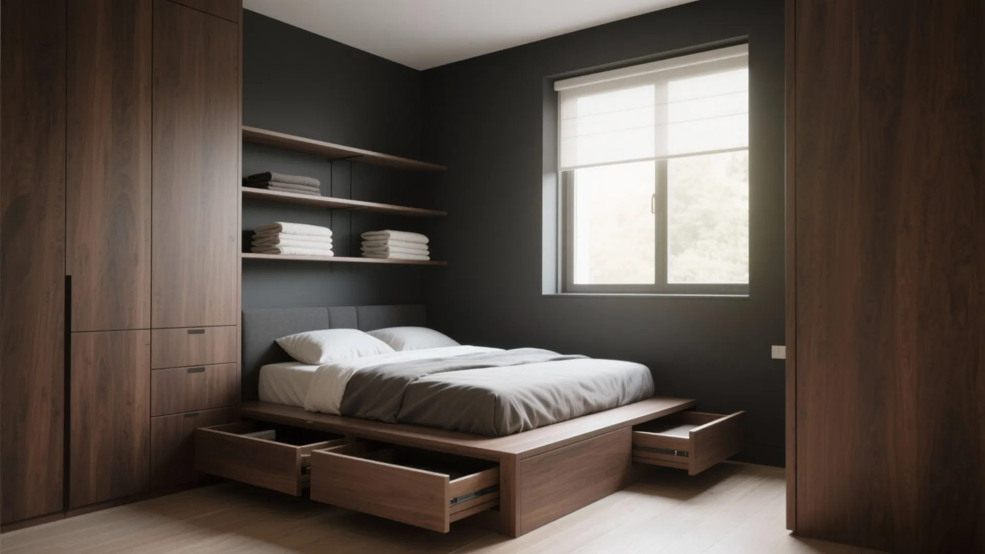 Minimalist Bedroom Storage