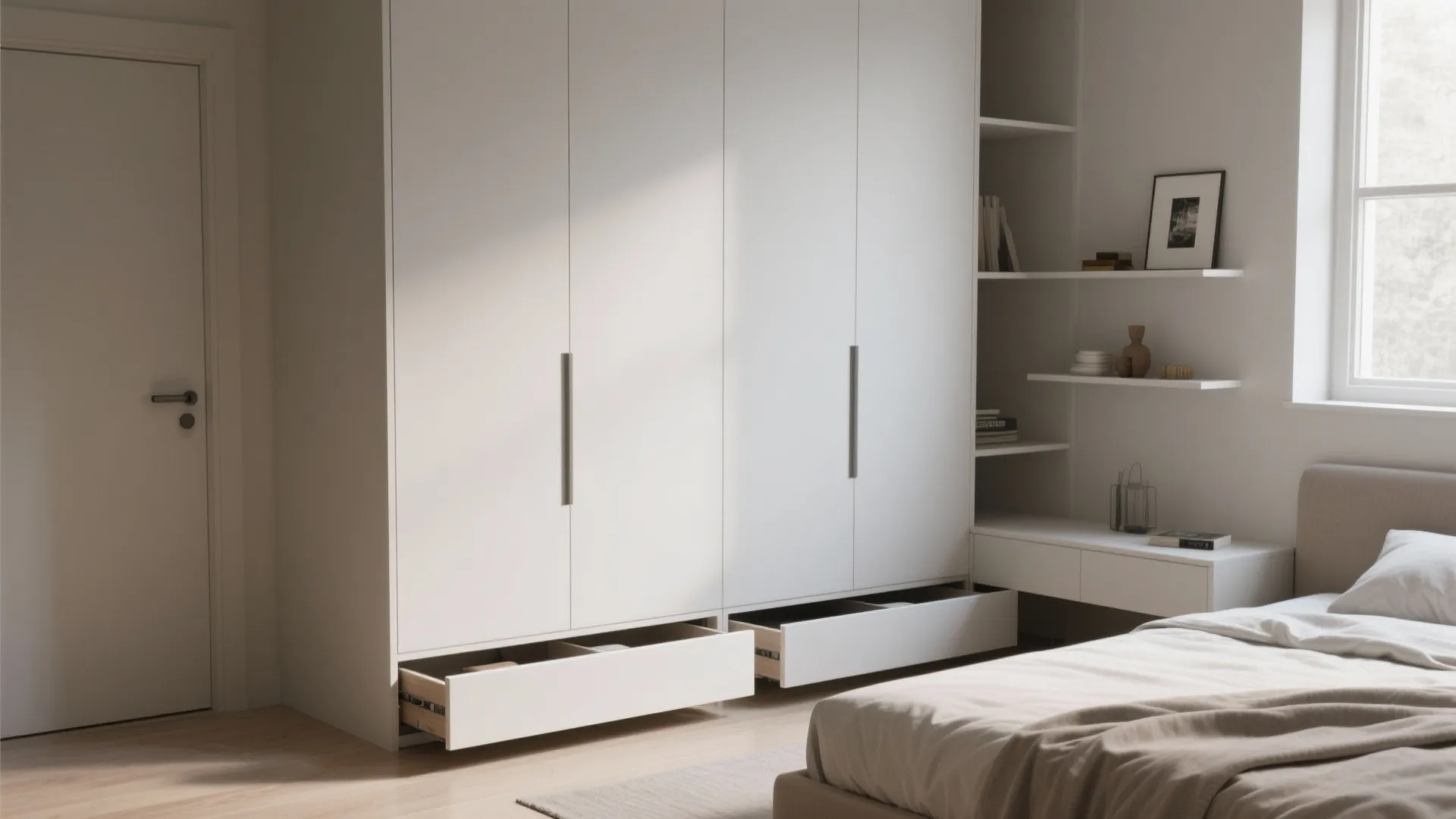 Minimalist Bedroom Storage