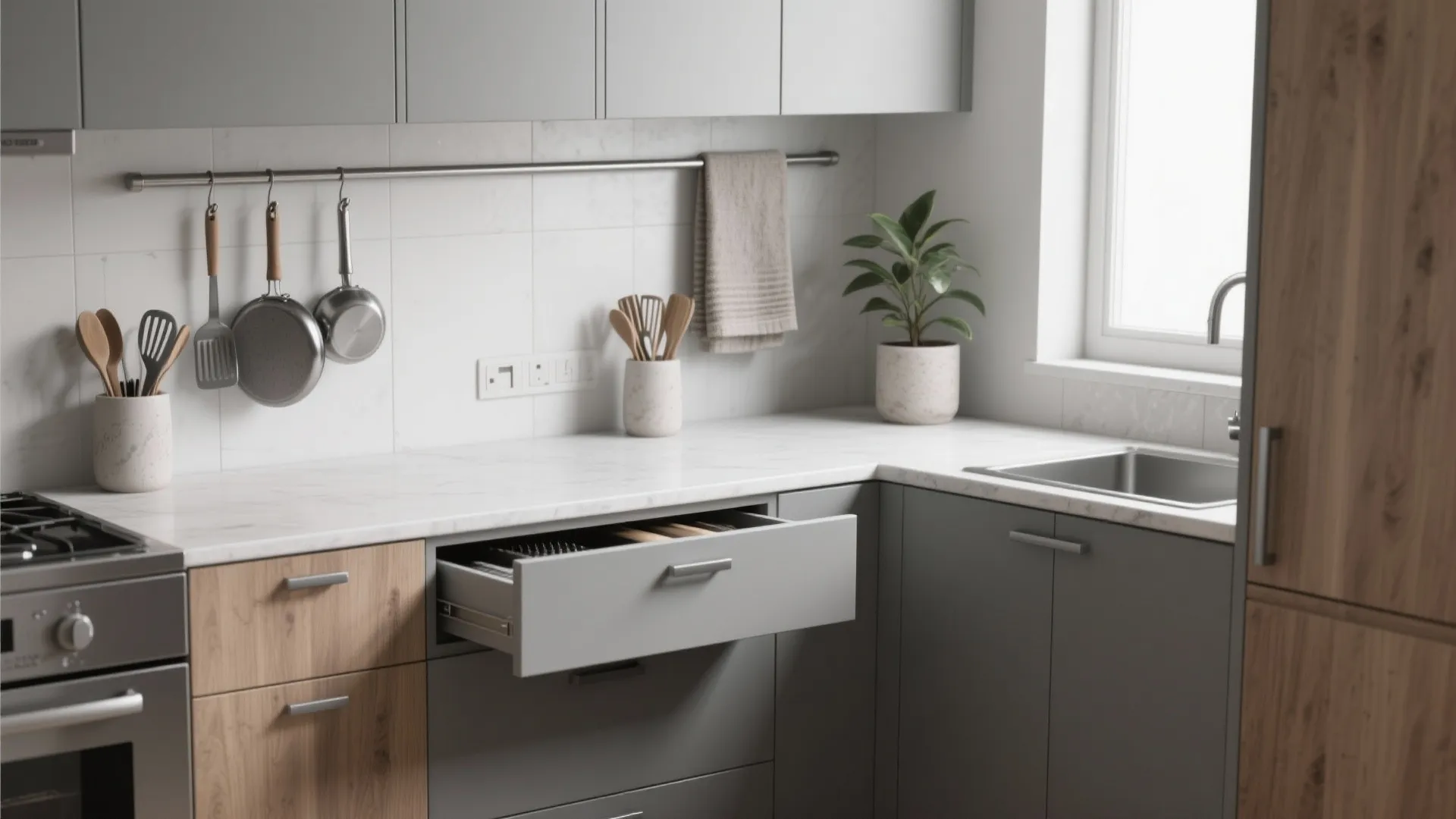 Minimalist Kitchen Storage