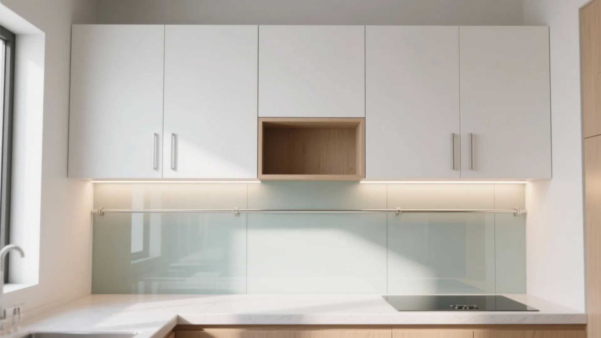 Minimalist Kitchen Storage Elevation