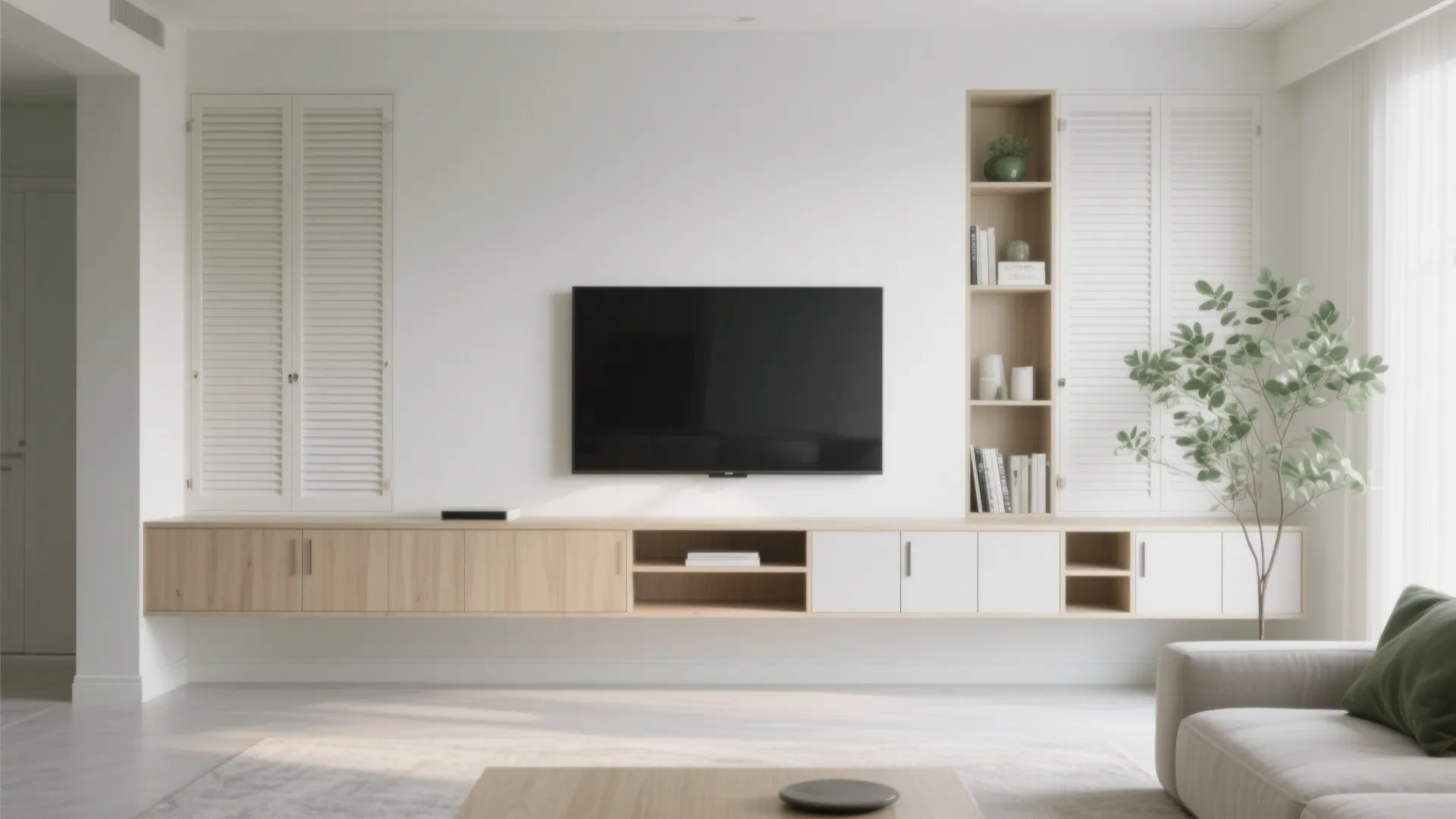 Minimalist storage that doubles as decor