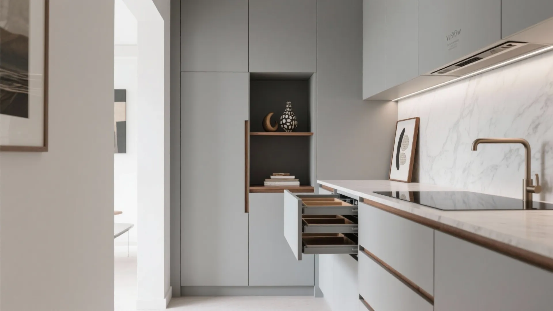 Minimalist Kitchen Storage That Performs Like High Luxury