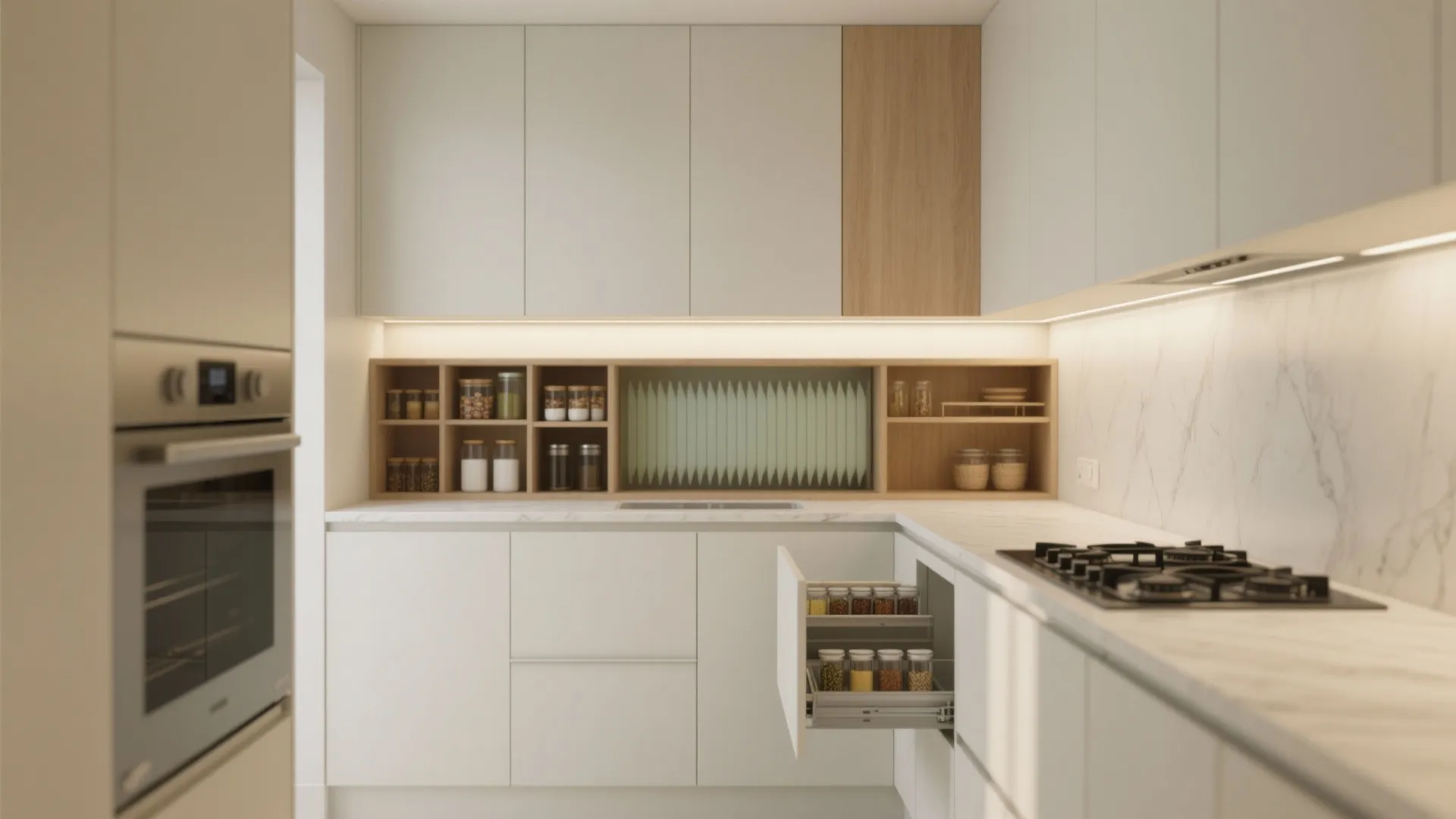 Minimalist Kitchen Storage That Breathes