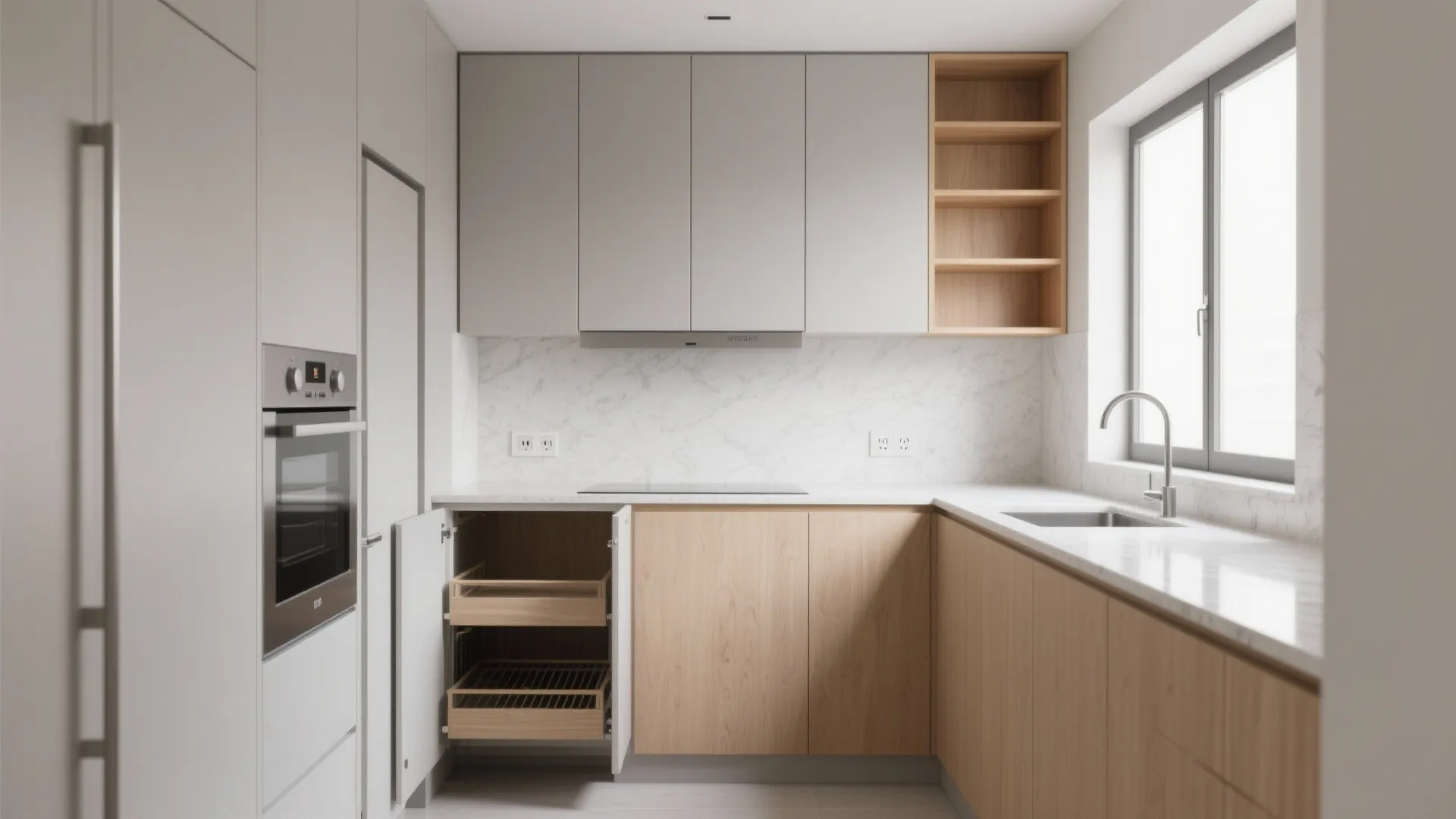 Minimalist Kitchen Storage That Breathes
