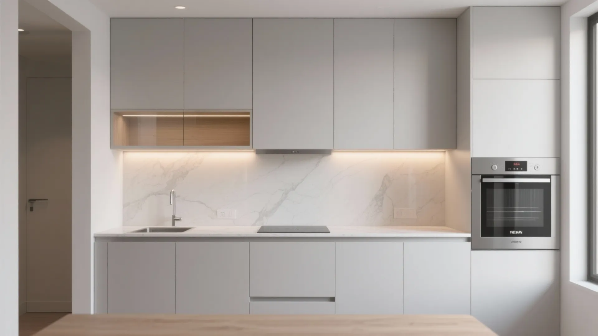 Minimalist kitchen storage for compact homes