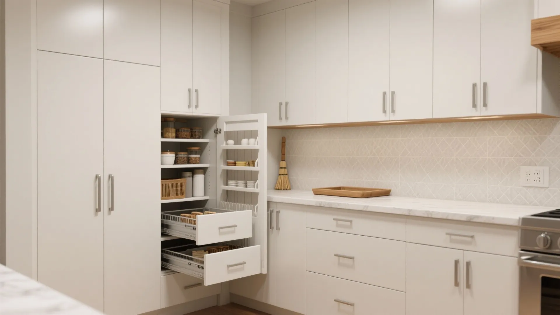 Minimalist Storage That Hides the Busy