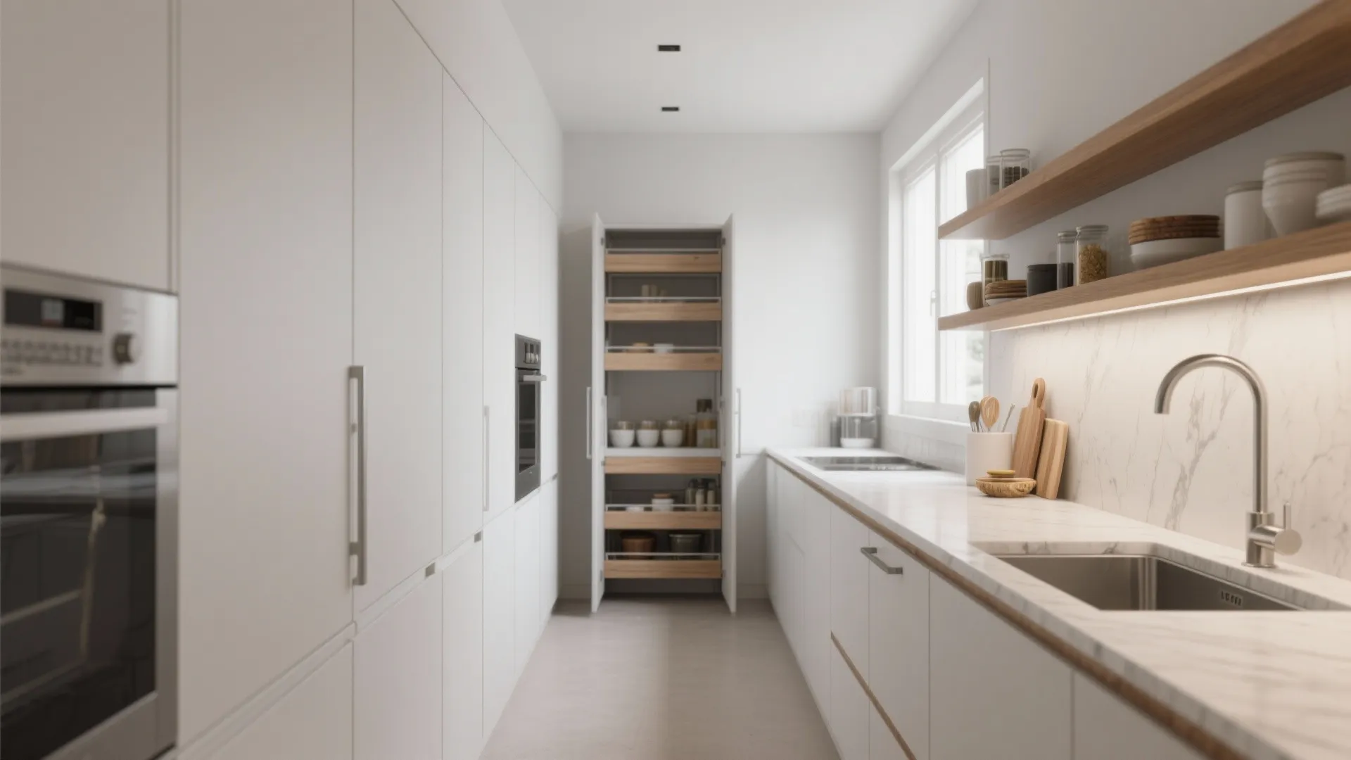 Minimalist Kitchen Storage That Breathes