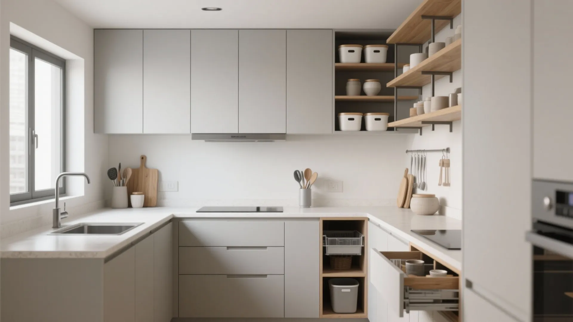 Minimalist Kitchen Storage that Works
