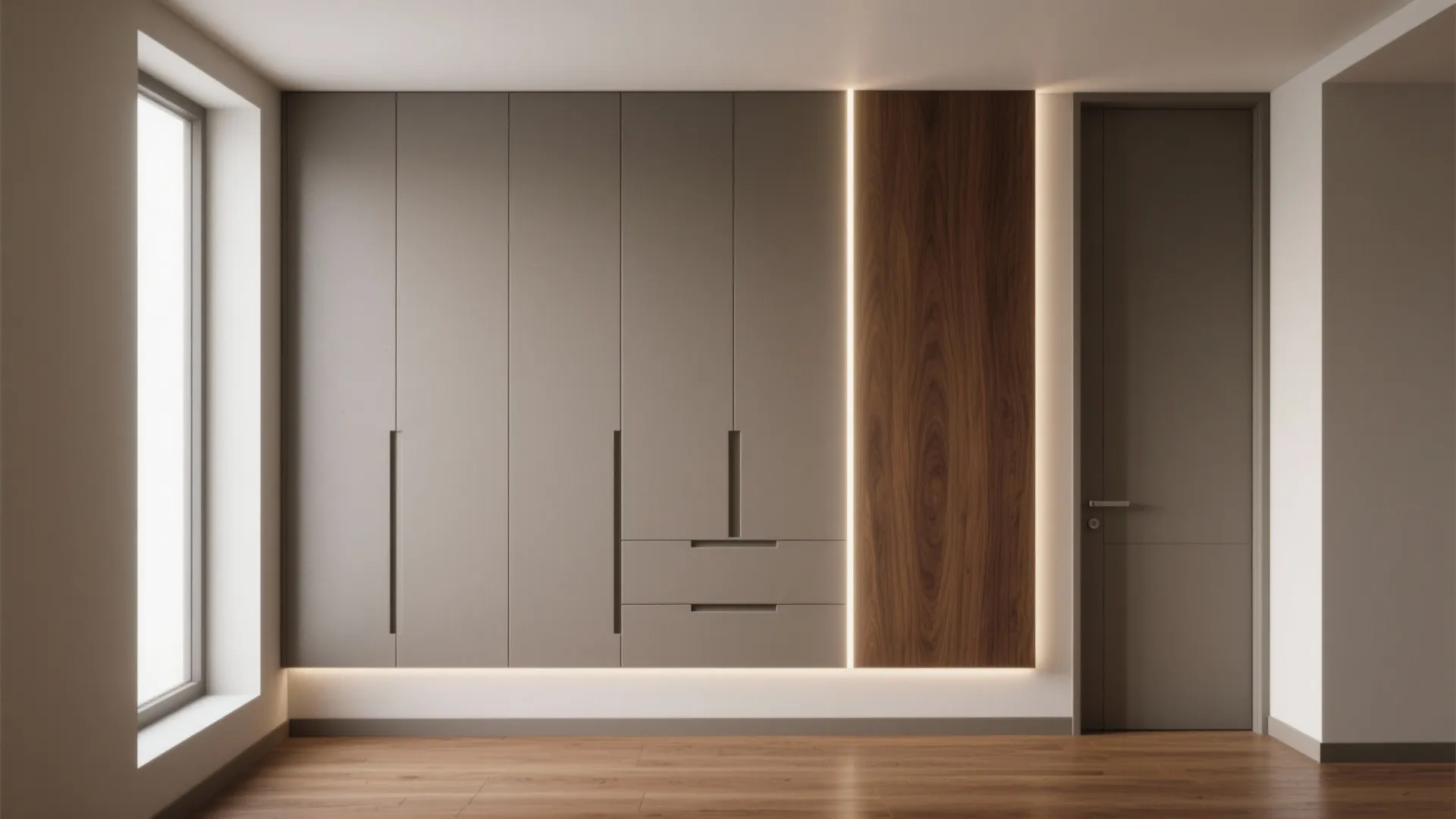 Minimalist Storage with Luxe Finishes