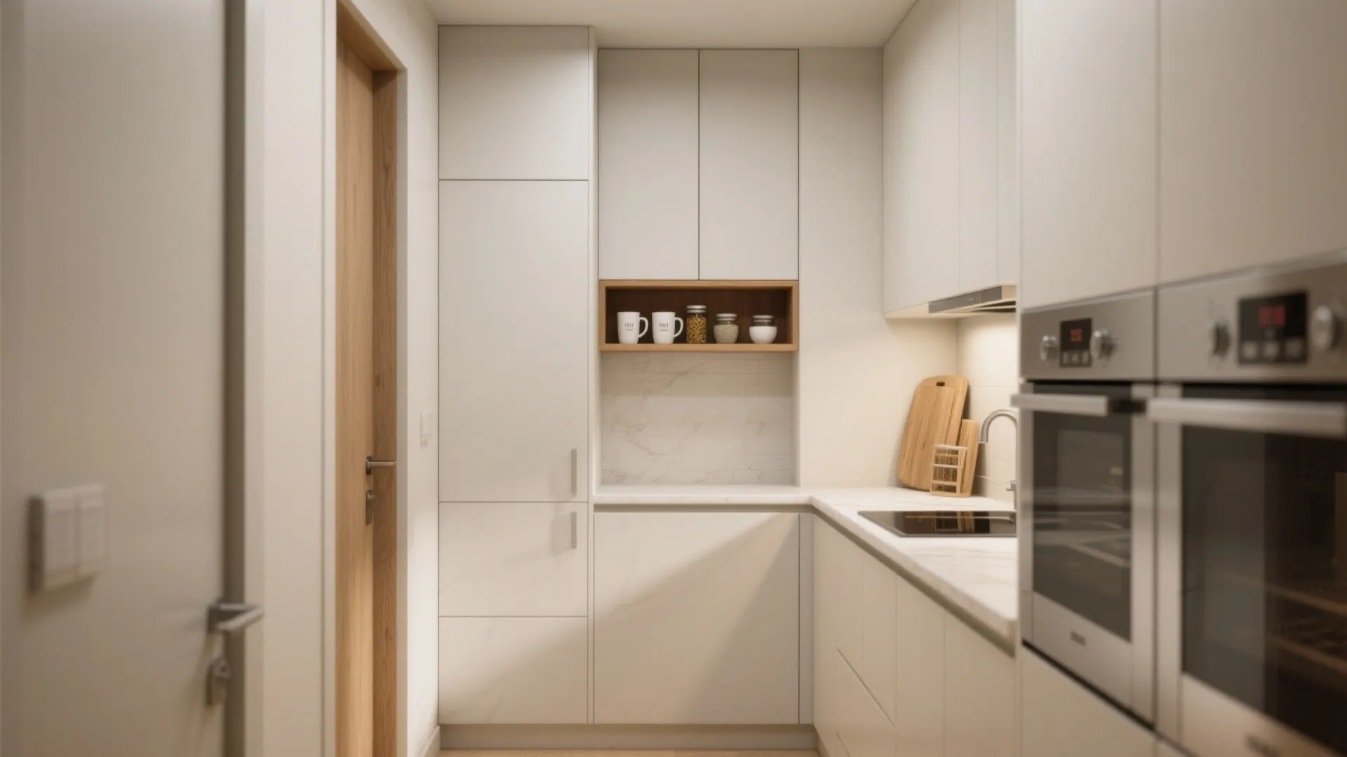 Minimalist kitchen storage that works