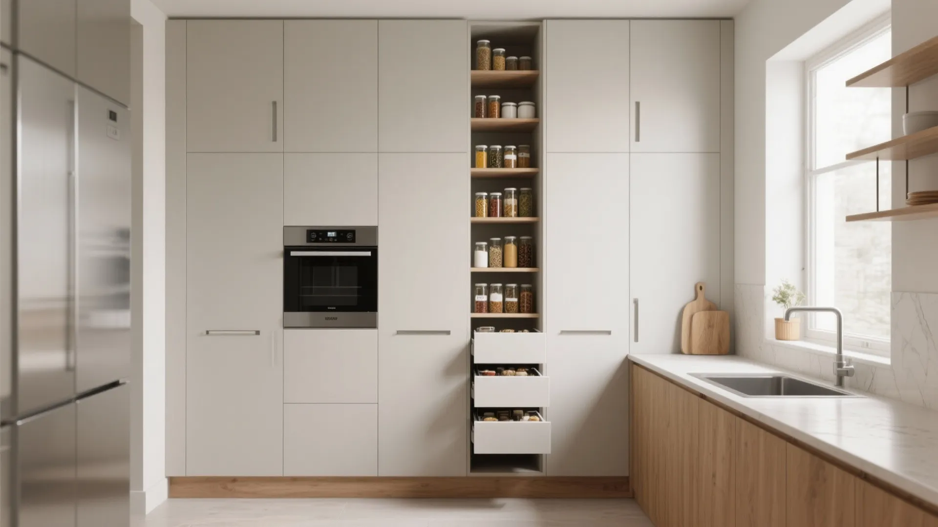 Minimalist Kitchen Storage That Works Hard