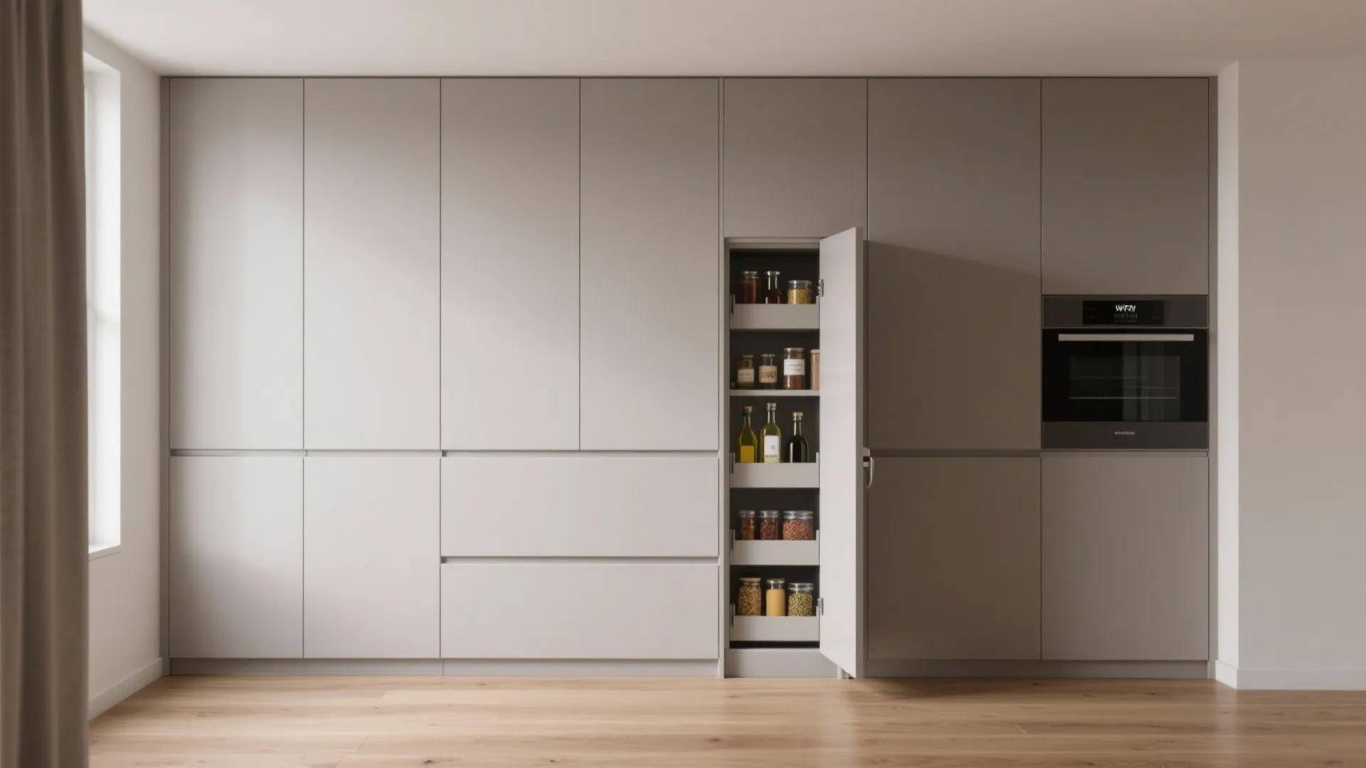 Minimalist storage that hides the mess