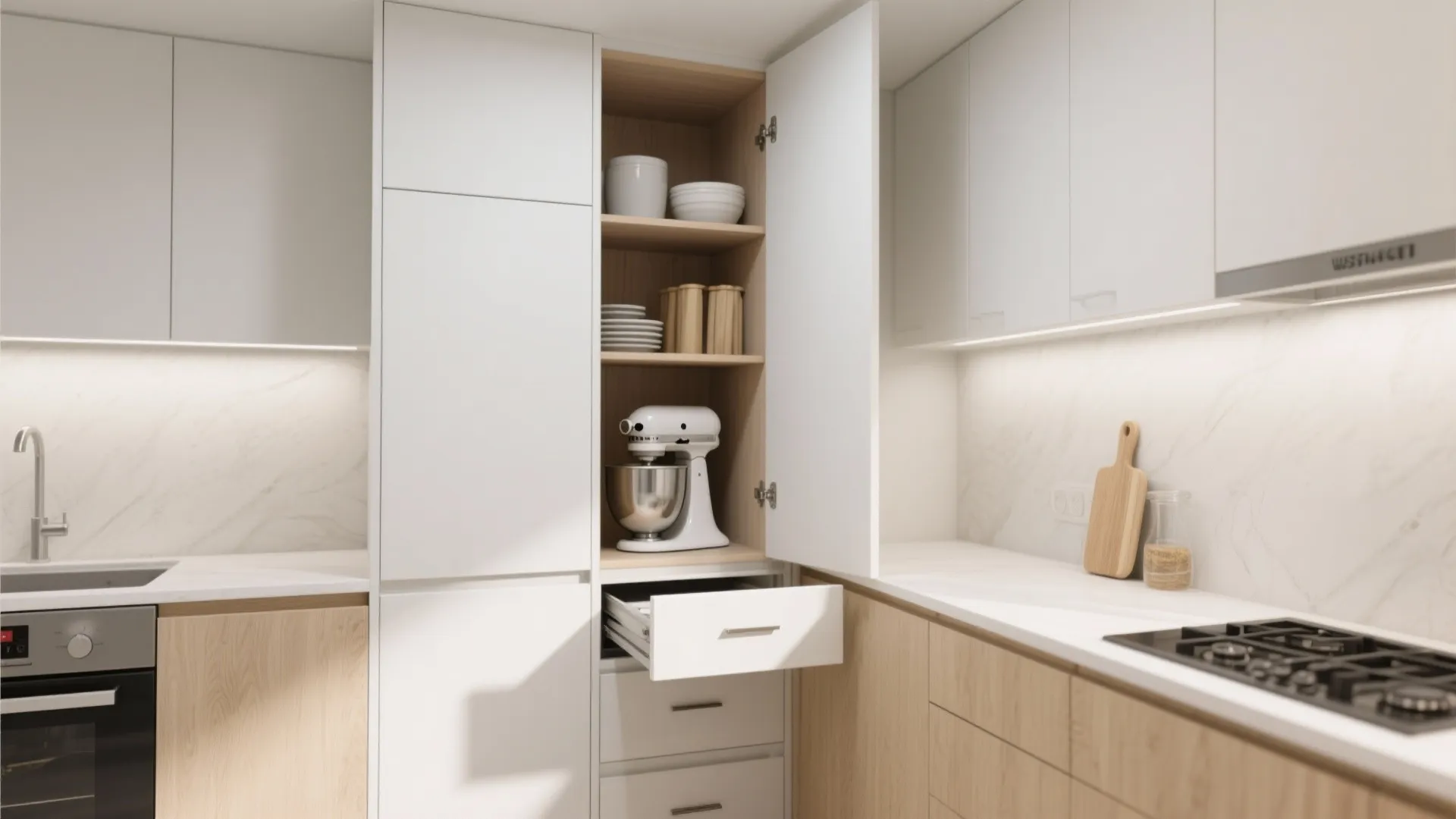 Minimalist Storage for Calm, Clutter-Free Counters