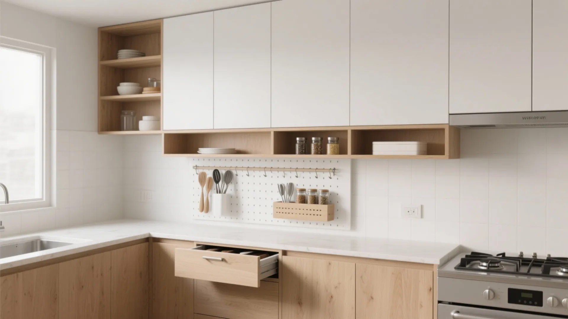 Minimalist Kitchen Storage That Breathes