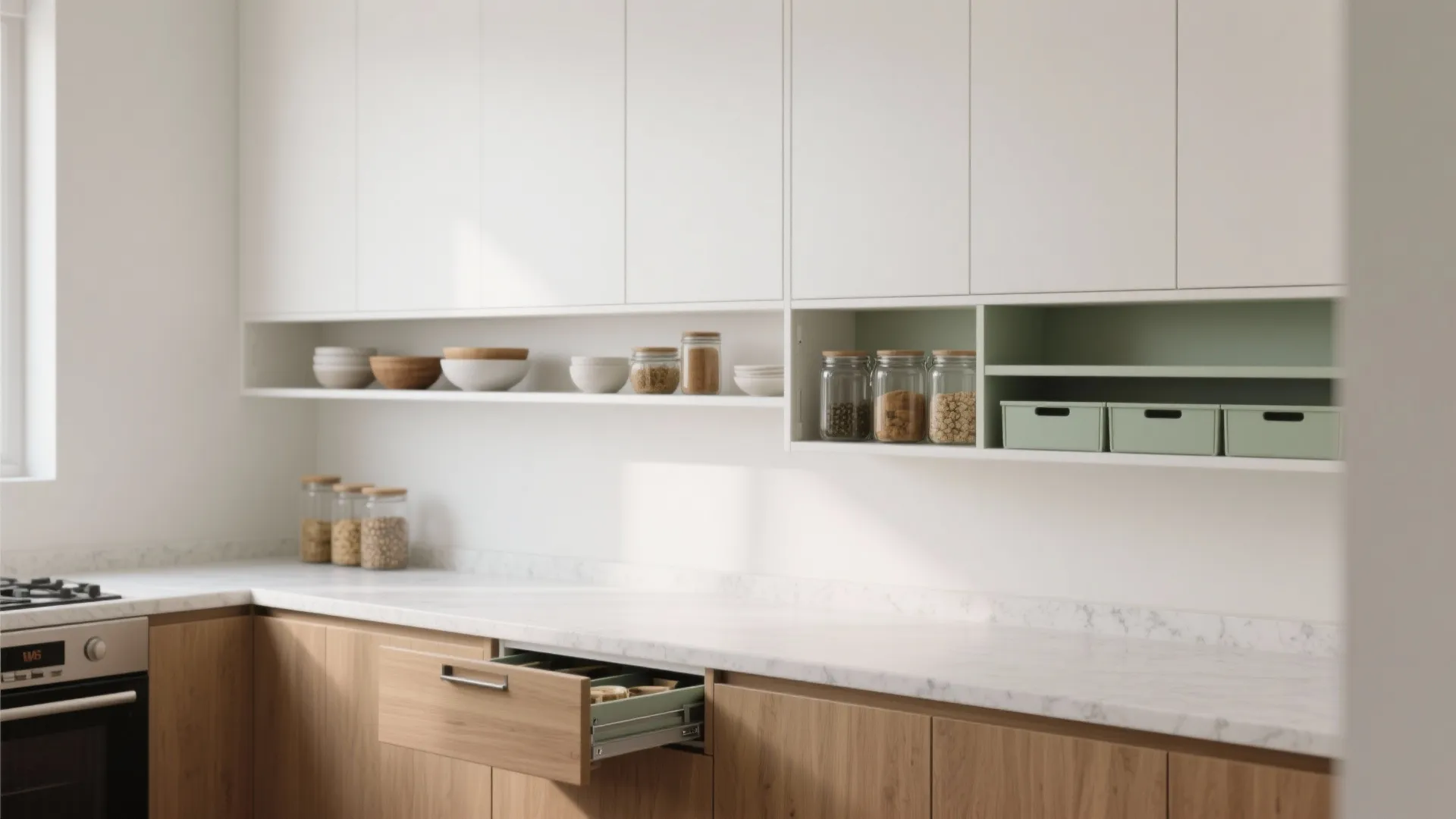 Minimalist Kitchen Storage That Breathes