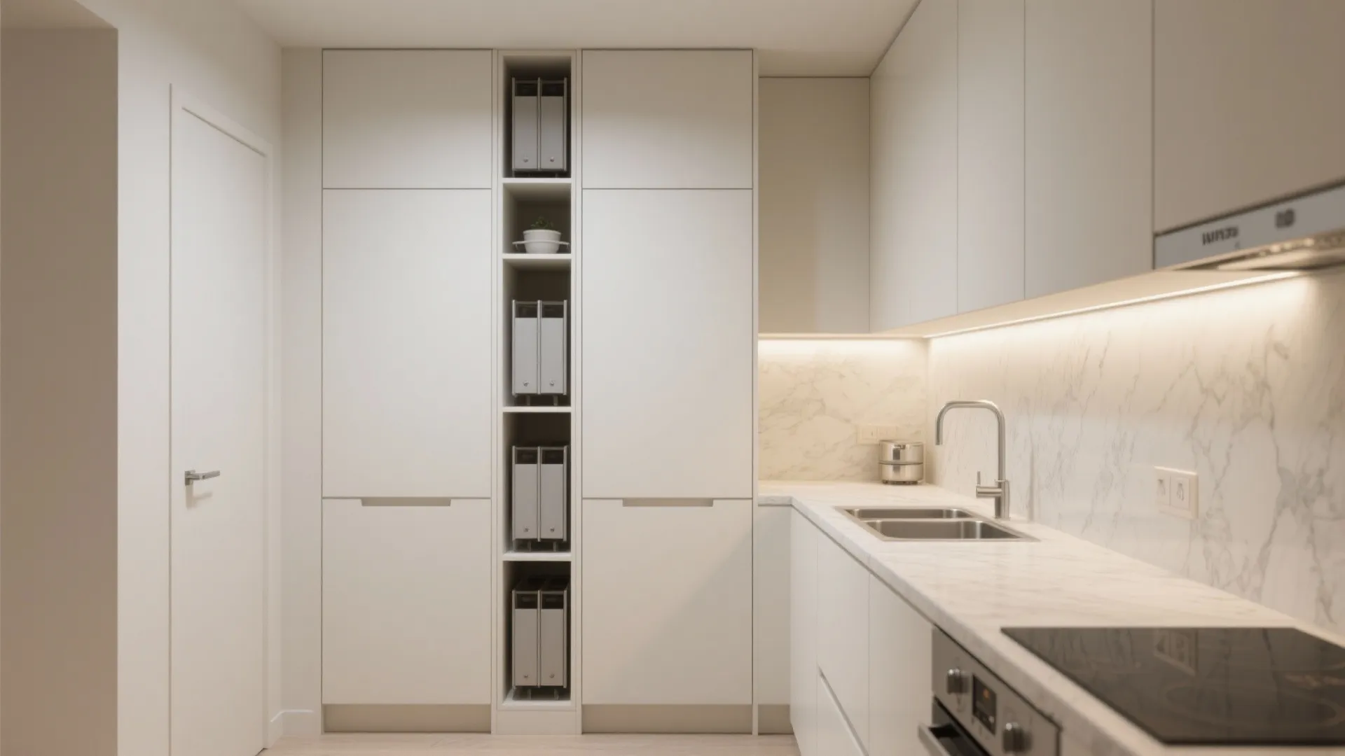 Minimalist Kitchen Storage, Maximum Calm