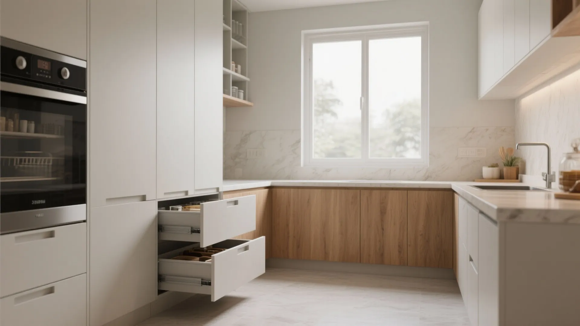 Minimalist Kitchen Storage for a Calm Core