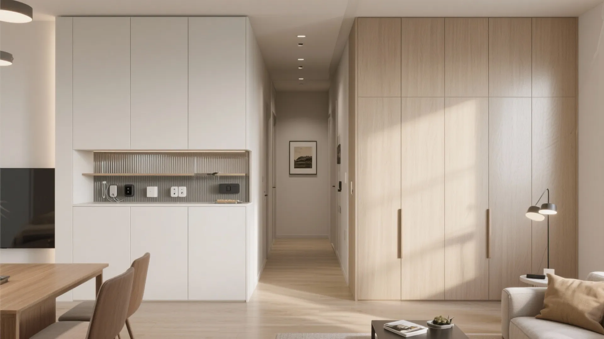 Minimalist storage that actually hides life