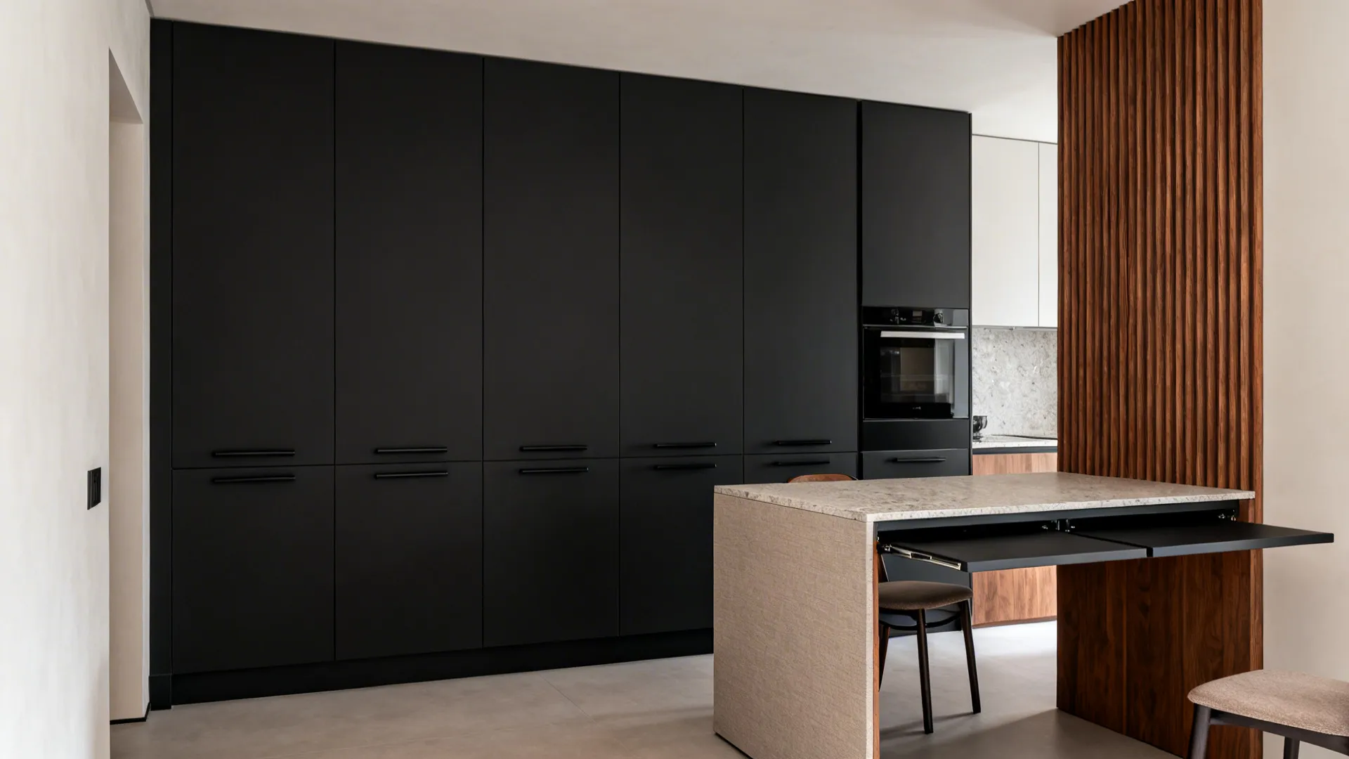 Minimalist Storage That Doubles as Dining Style