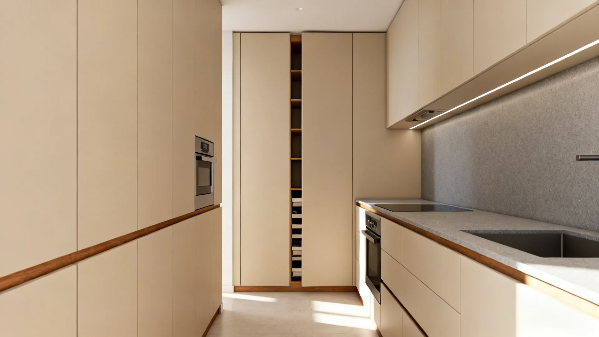 1) Minimalist Storage That Hides the Chaos