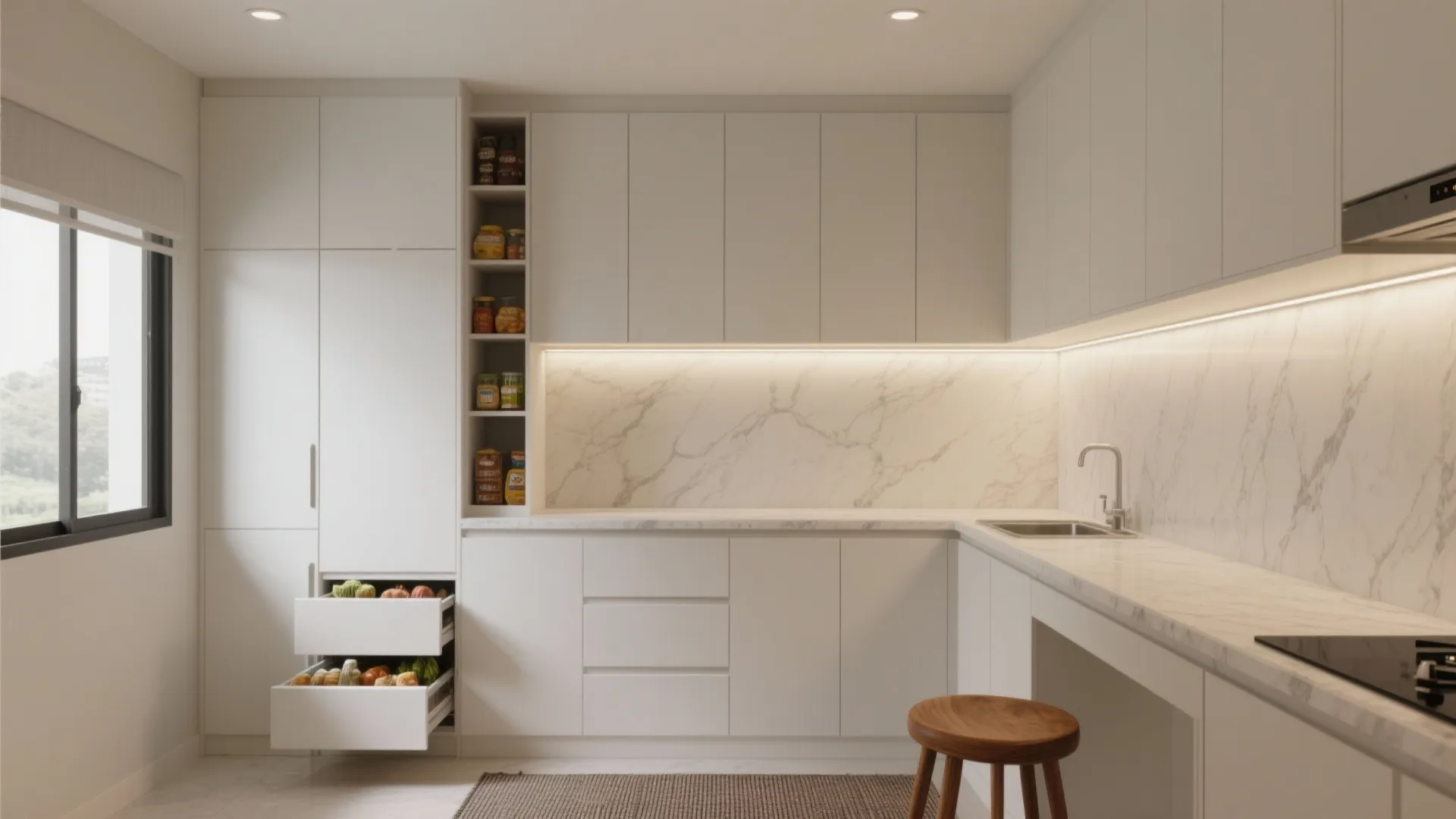 Minimalist Kitchen Storage for Urban Clarity