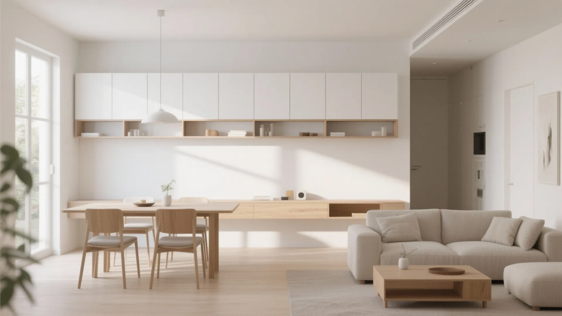 1. Minimalist Layout with Streamlined Storage