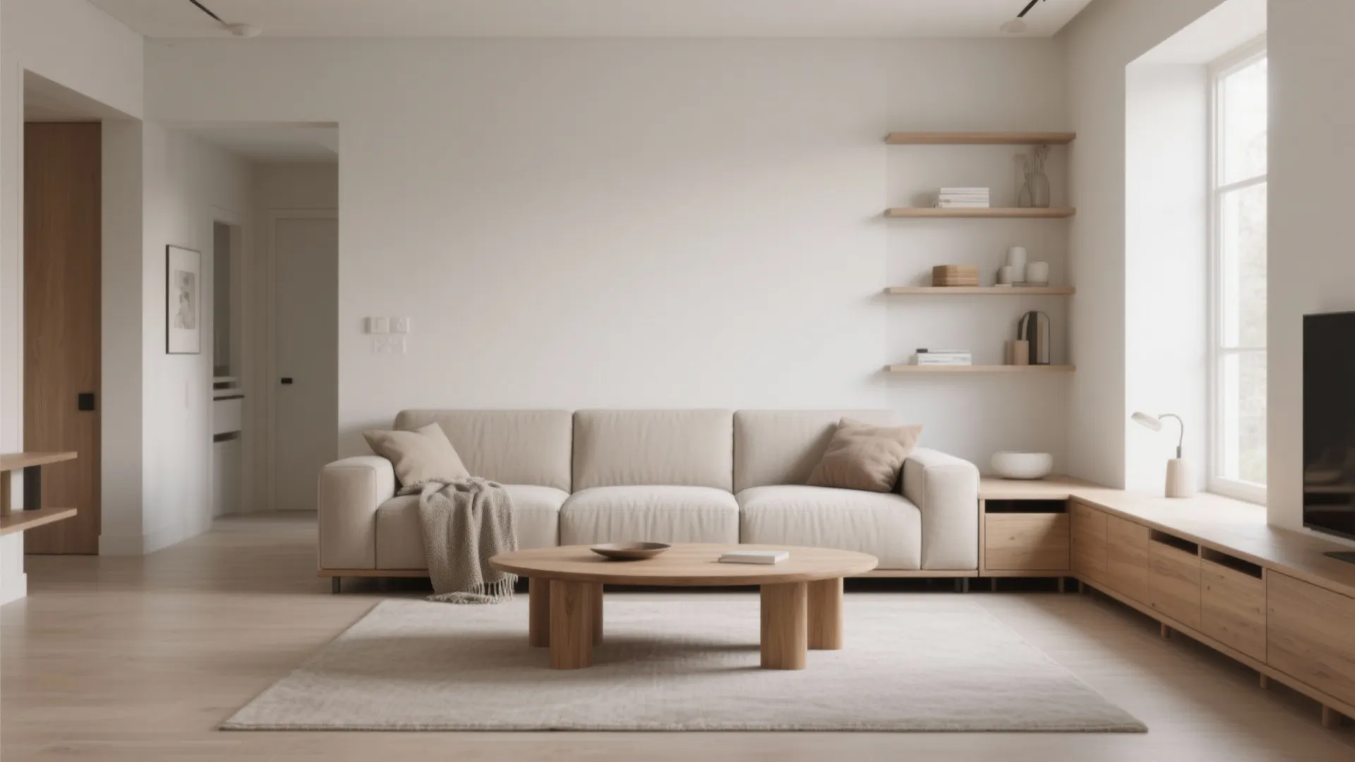 1. Minimalist Layout with Smart Storage