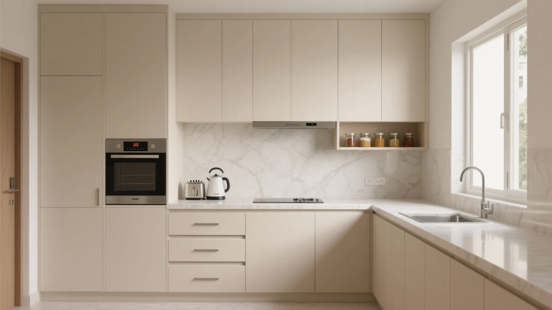 Minimalist Kitchen Storage for Navi Mumbai Flats