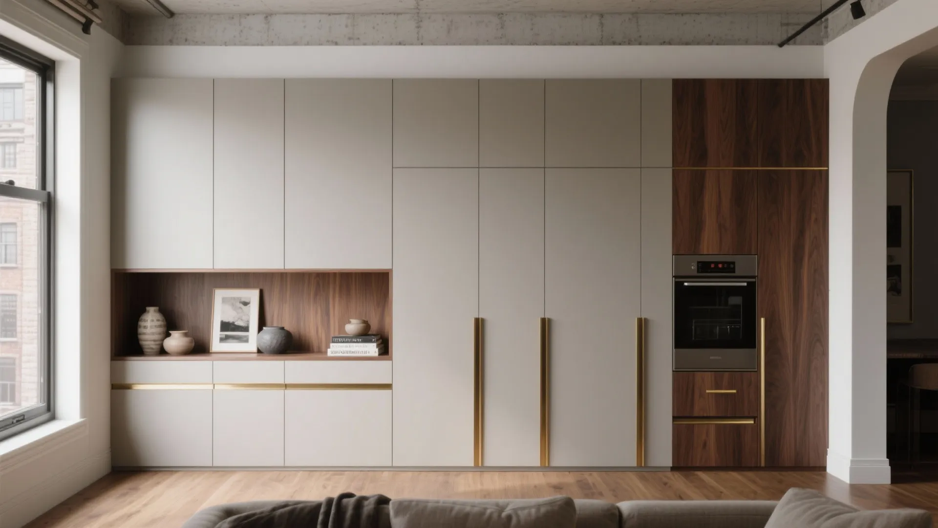 Minimalist Storage with High-End Finishes