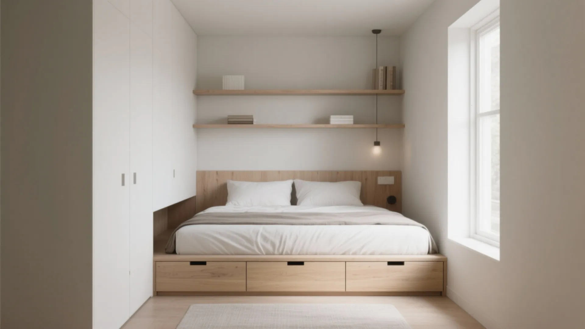 Minimalist Storage for Guest Comfort