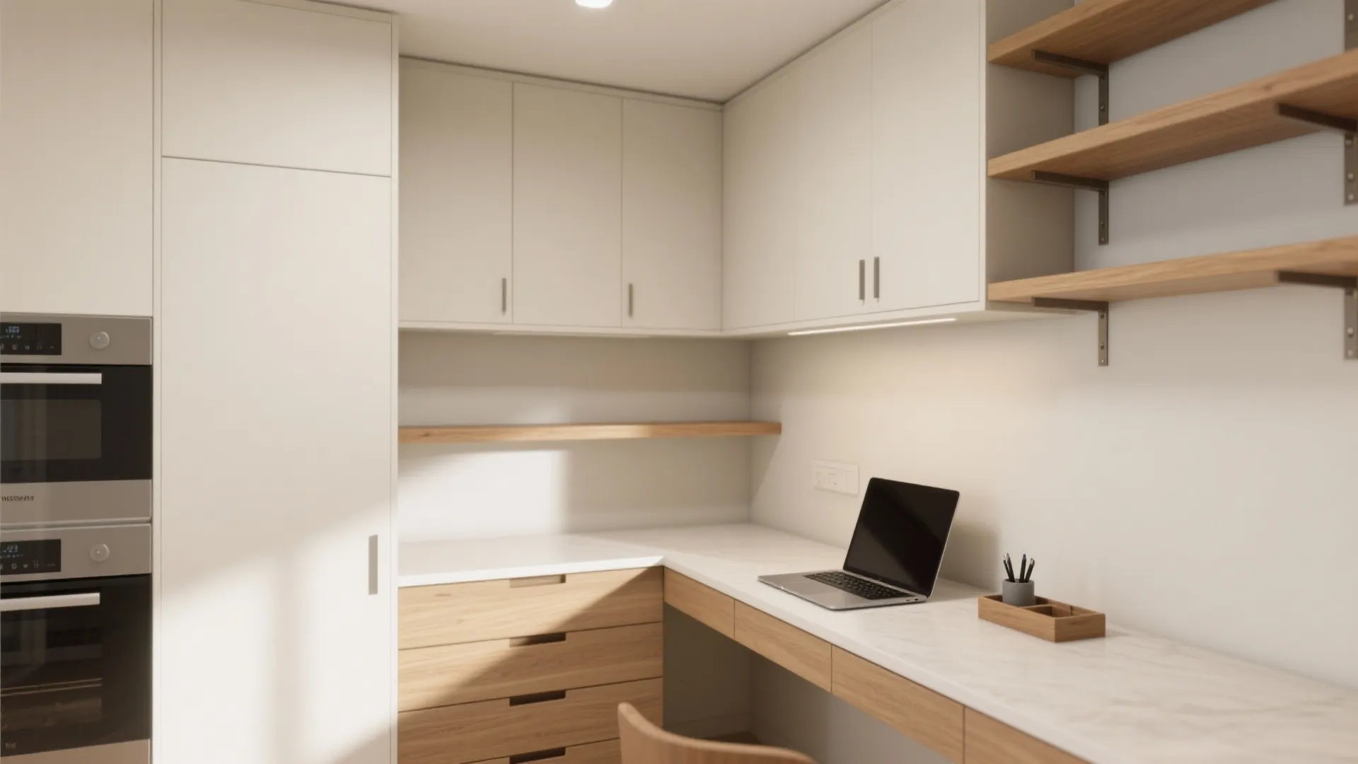 Minimalist Kitchen Storage in Study Rooms