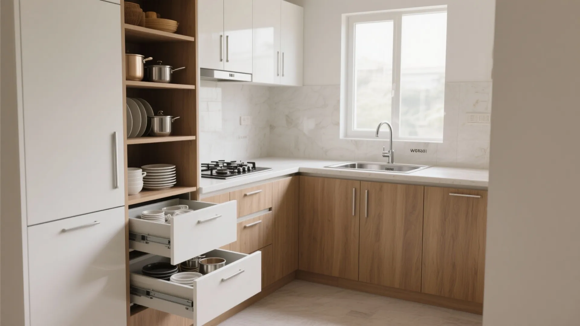 Minimalist Kitchen Storage for Surat Homes