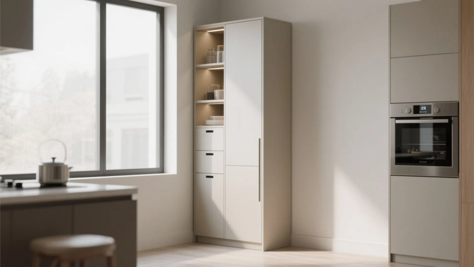 7. Minimalist Storage Tower