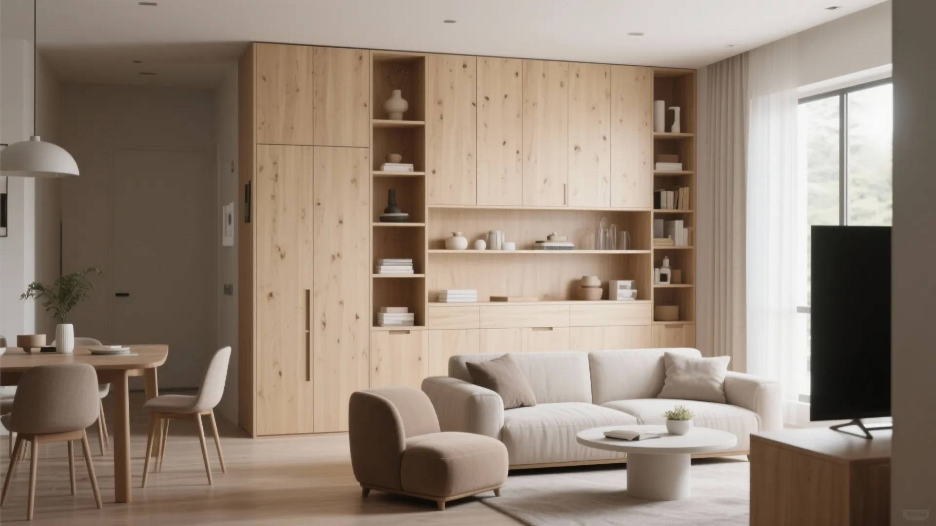 1. Minimalist Storage Walls