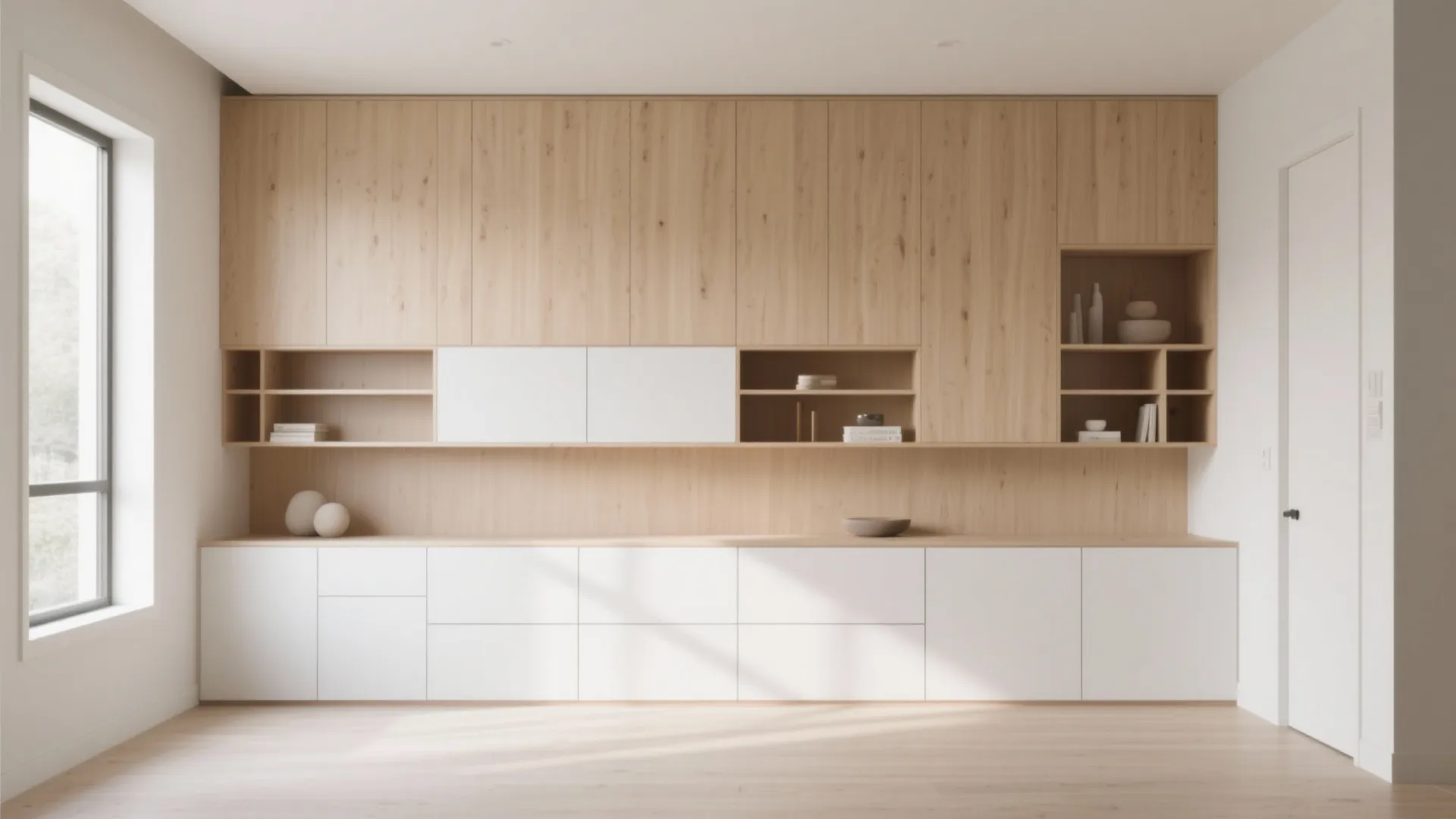 Minimalist storage walls