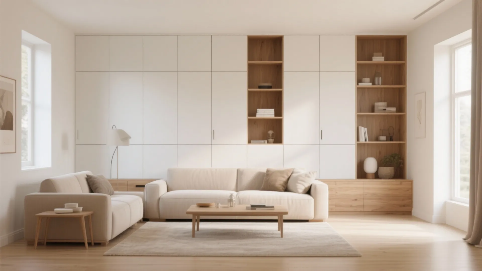 Minimalist Storage Walls