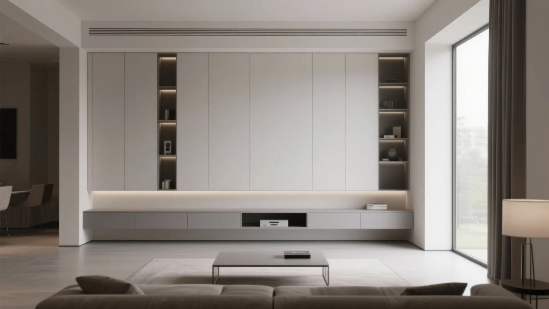 1. Minimalist Storage Wall