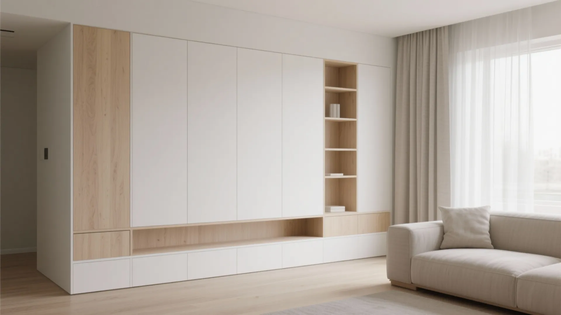 Minimalist Storage Walls