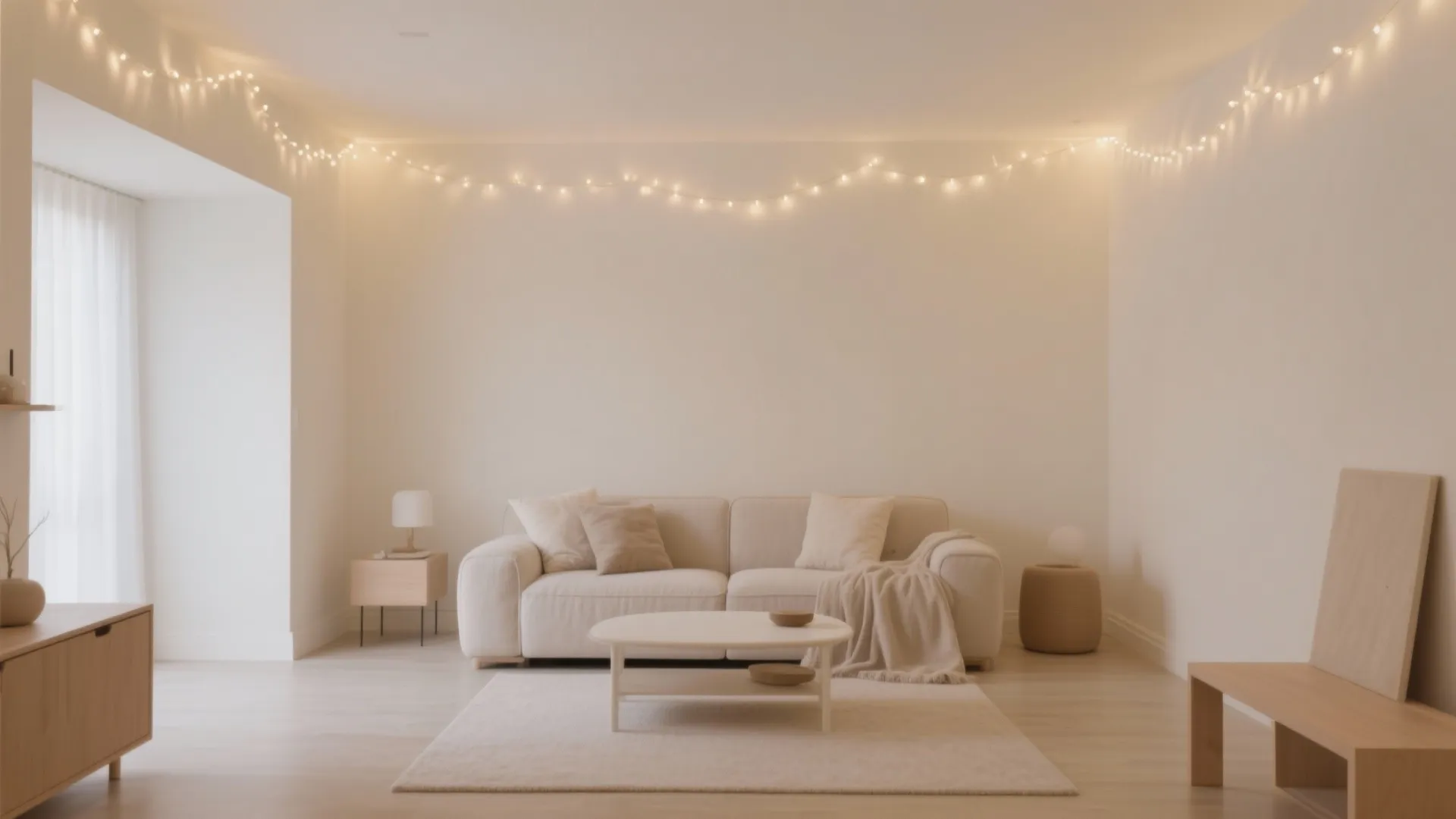 1. Minimalist String Light Borders