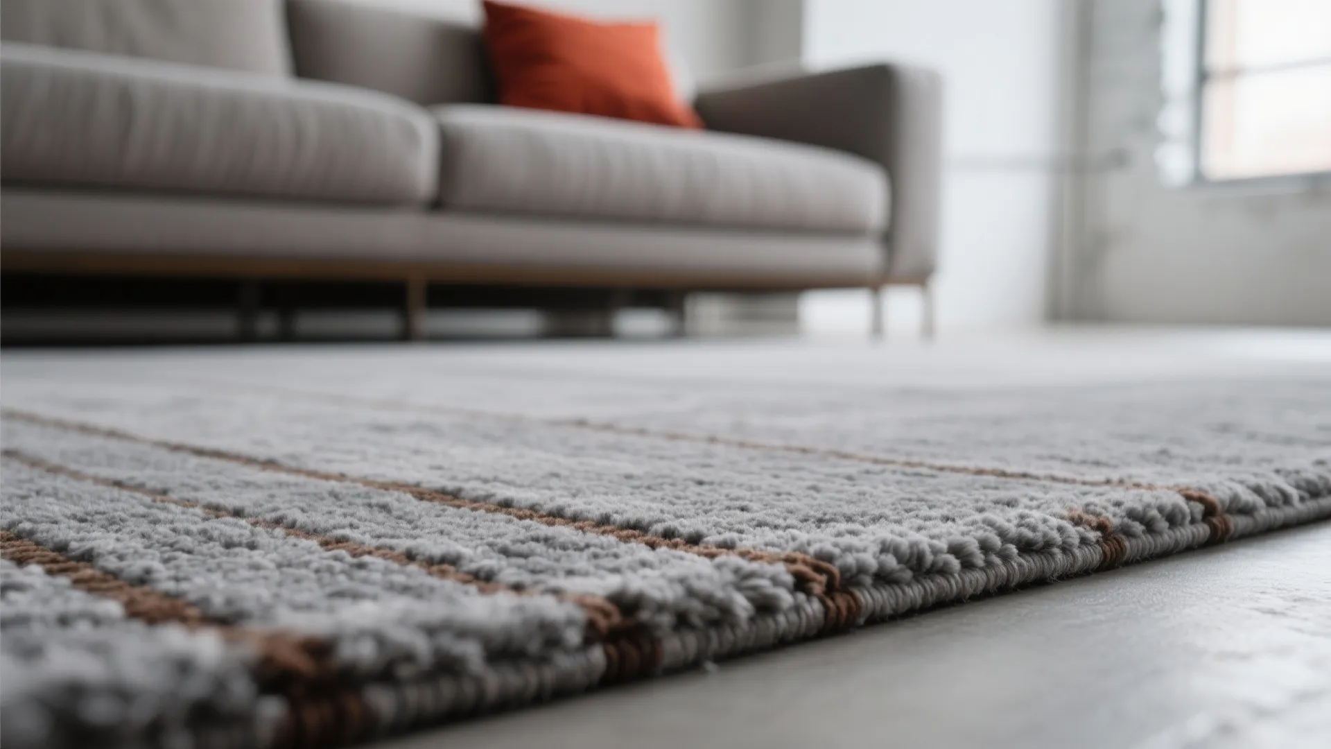 1. Minimalist weave with subtle stripes