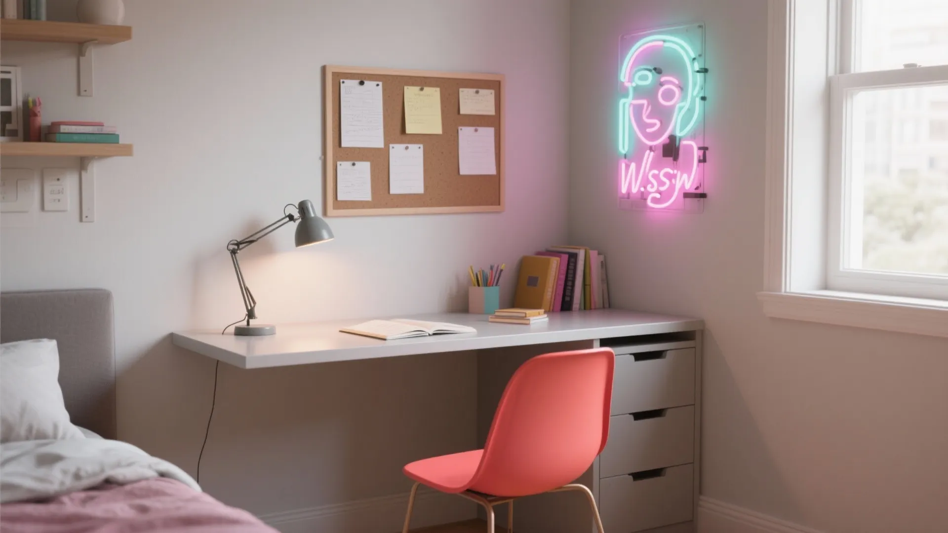 Minimalist Study Nook