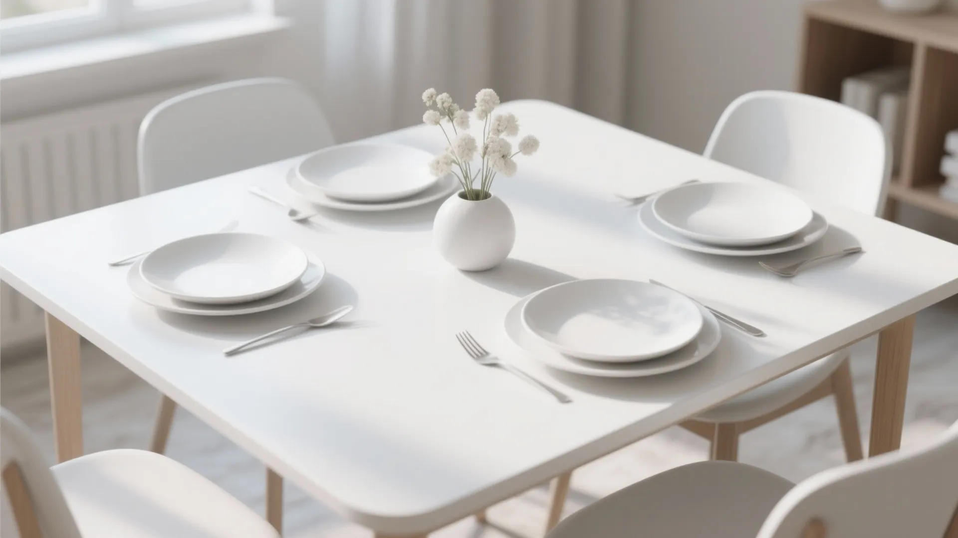 5. Minimalist Table Setting