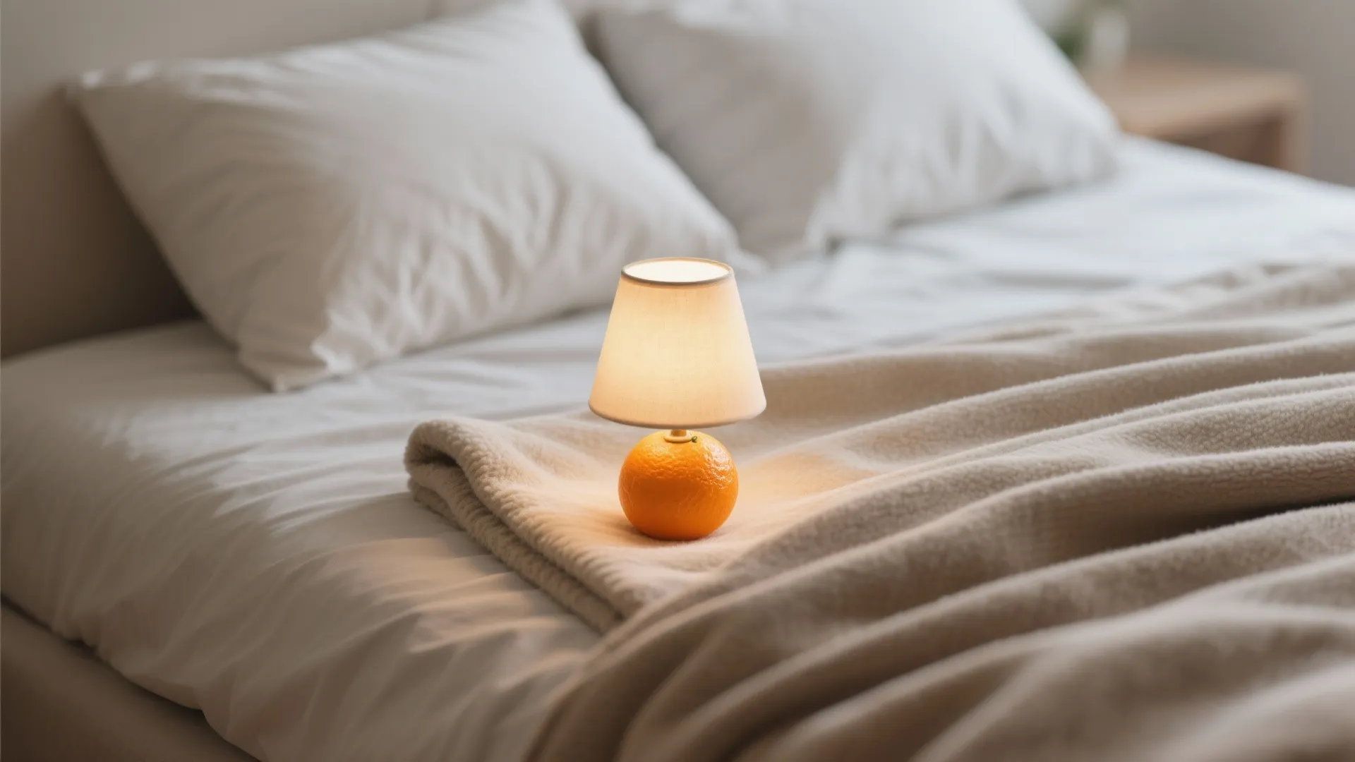 7. Minimalist Tangerine Touch