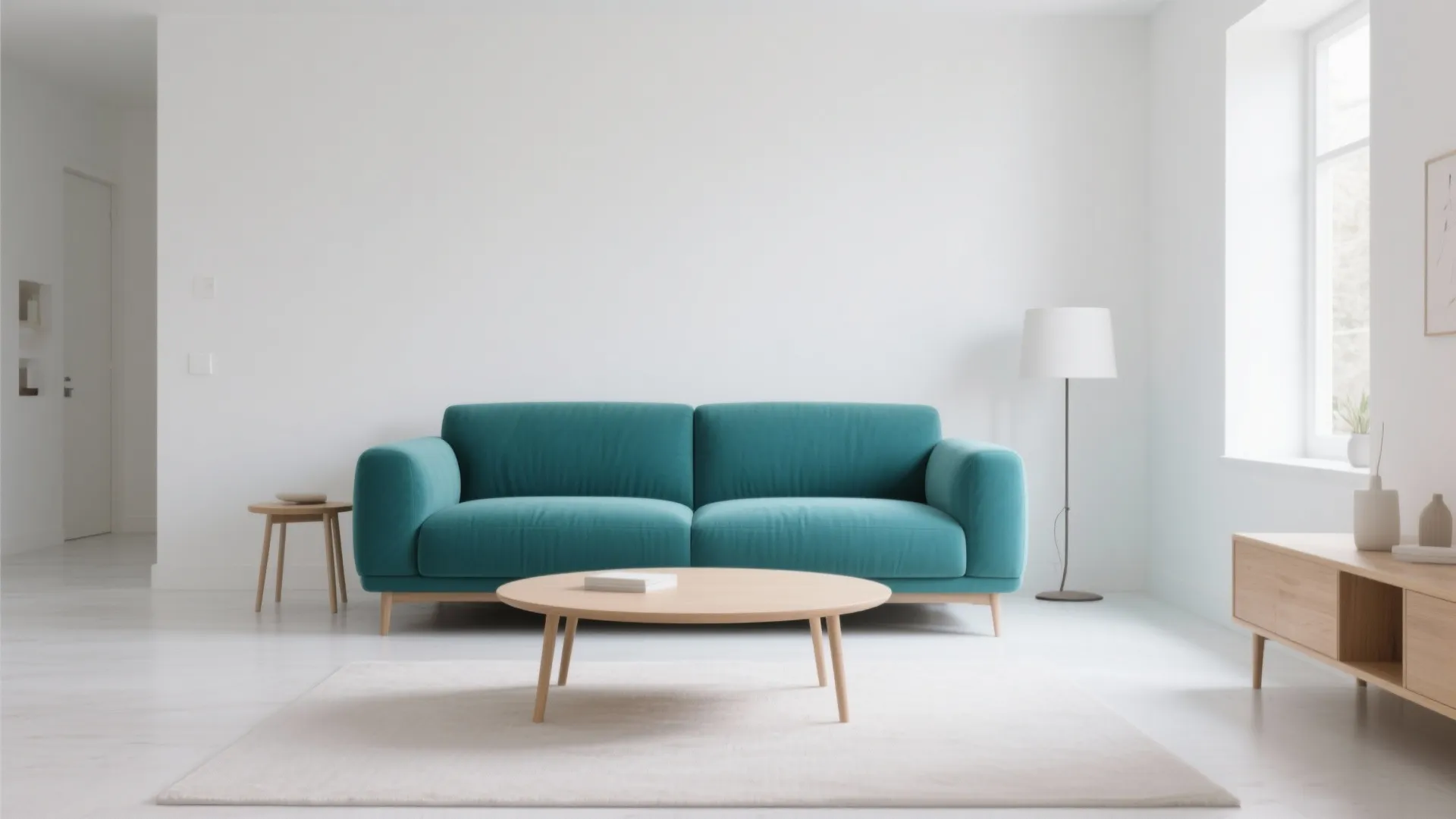 1. Minimalist Surroundings for a Bold Centerpiece