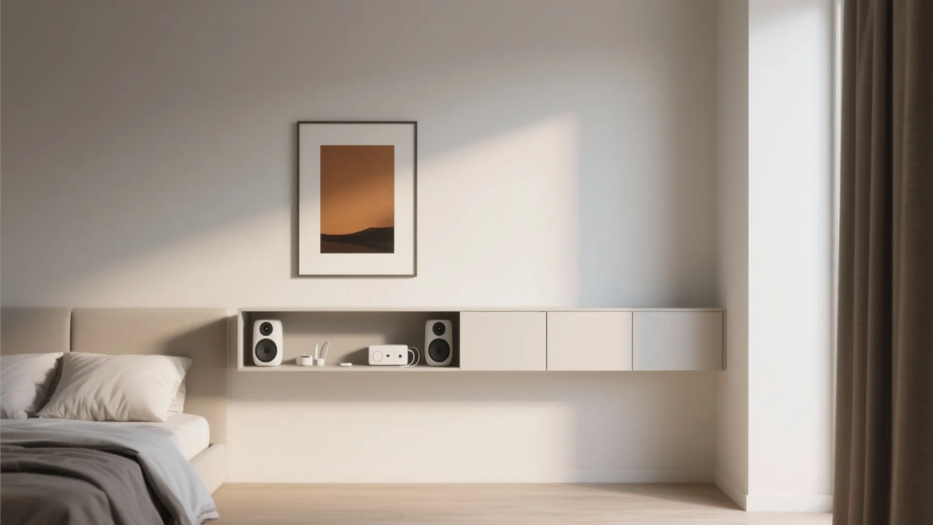 5. Minimalist Art + Smart Tech Integration