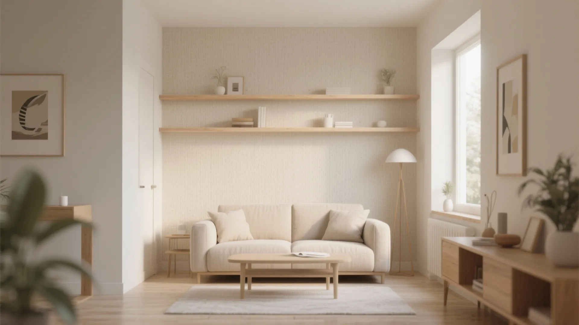 1. Minimalist Textured Neutrals