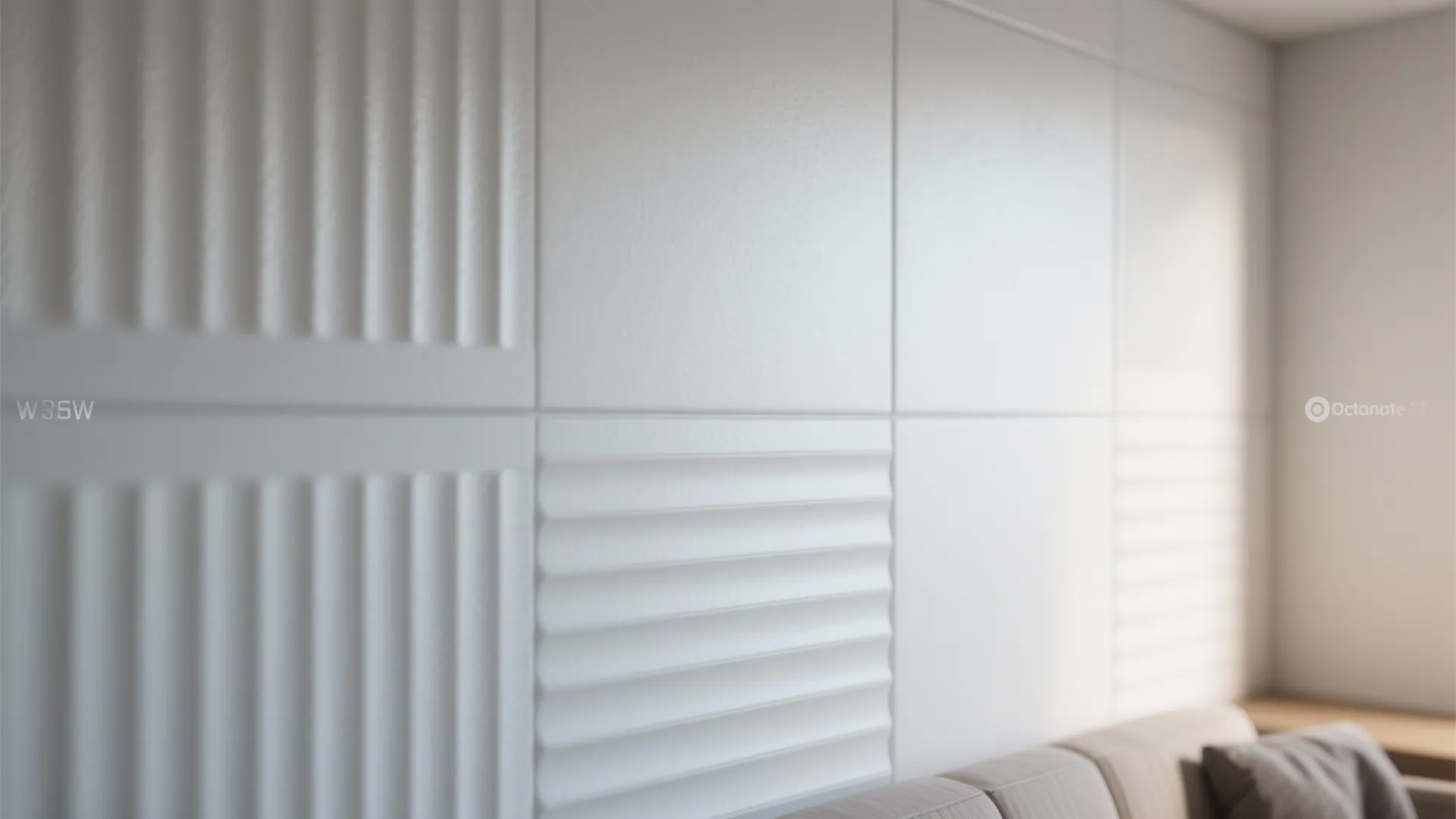 1. Minimalist Textured Panels