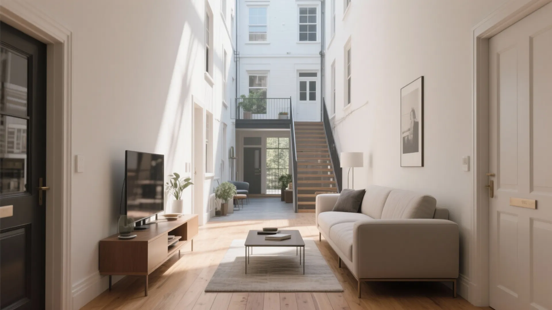 1. Minimalist Furniture Arrangement