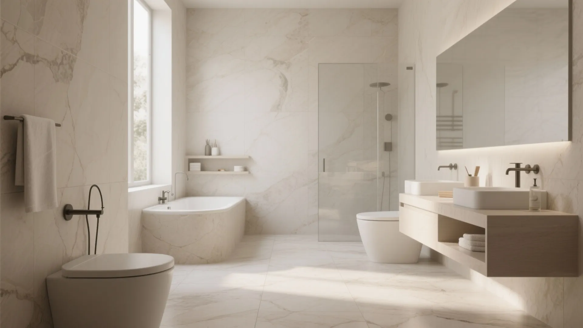 5. Minimalist Travertine Floor